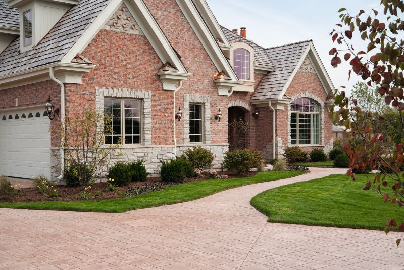 concrete paving on front yard
