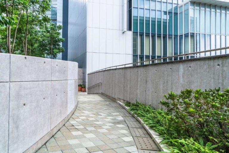 concrete footpath